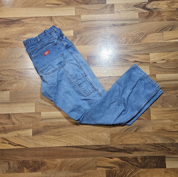 Dickies Other - Dickies Carpenter Jeans 36x32 Blue Denim Workwear Utility